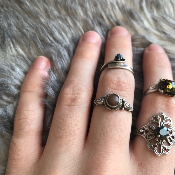 Brown Sterling Silver Ring - Size 9 - Picture 7 of 9